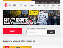 Tablet Screenshot of cjpme.org